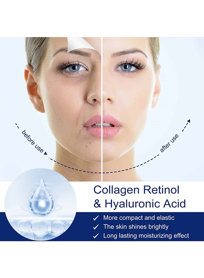 EELHOE Collagen Retinol & Hyalurnic Acid,Collagen Face Moisturizer, Natural Anti-Aging Firming Face Cream, Anti-Aging Face Moisturizer with Hyaluronic Acid, Retinol Face Cream, Slow Down Aging, Reduce Wrinkles and Fine Lines 50g - Image 3